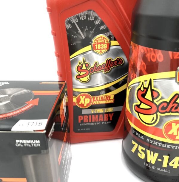 Schaeffer’s 3 Hole Full Service Oil Change Kit Harley-Davidson 99-16 BT Soft Tail/Dyna - Image 3